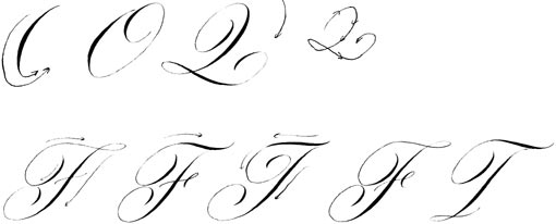 calligraphie, anglaise, alphabets, lettres, stages et cours, mail-art, enveloppes calligraphies, logos, calligraphy